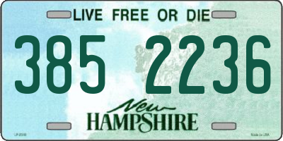 NH license plate 3852236