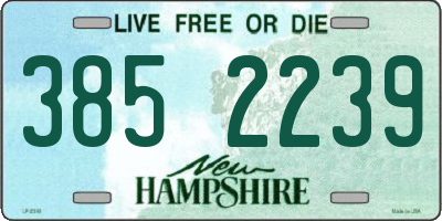 NH license plate 3852239