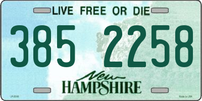 NH license plate 3852258