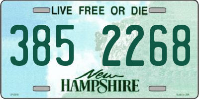 NH license plate 3852268