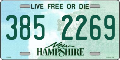 NH license plate 3852269