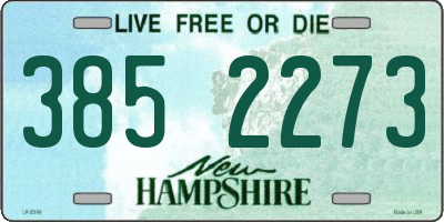 NH license plate 3852273