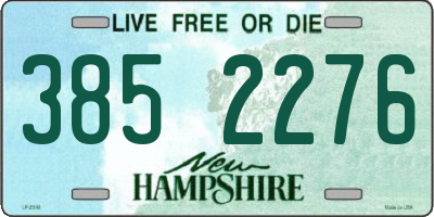 NH license plate 3852276