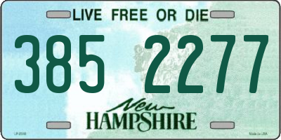 NH license plate 3852277