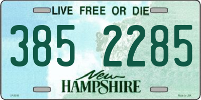 NH license plate 3852285