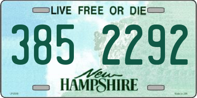 NH license plate 3852292