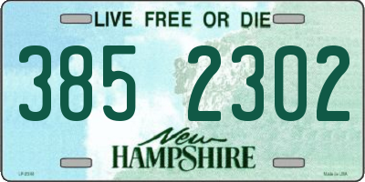NH license plate 3852302