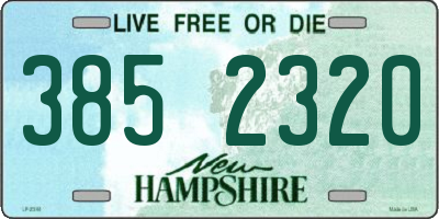 NH license plate 3852320