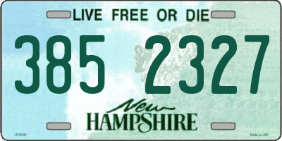 NH license plate 3852327