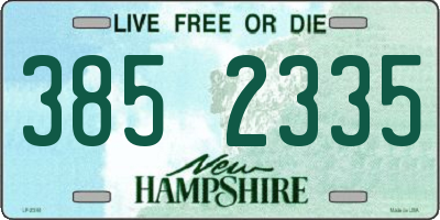 NH license plate 3852335