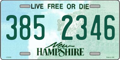 NH license plate 3852346