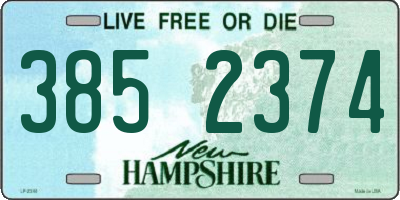 NH license plate 3852374