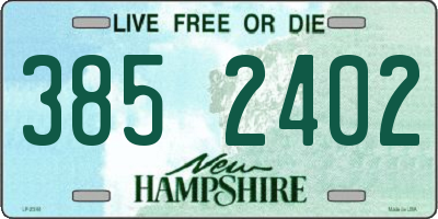 NH license plate 3852402