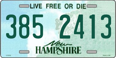 NH license plate 3852413