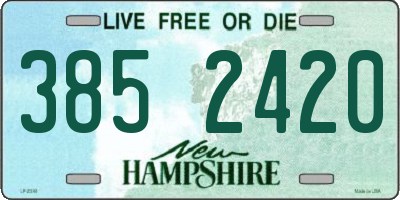 NH license plate 3852420