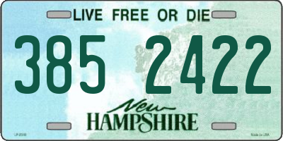 NH license plate 3852422