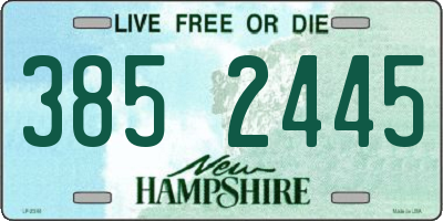 NH license plate 3852445