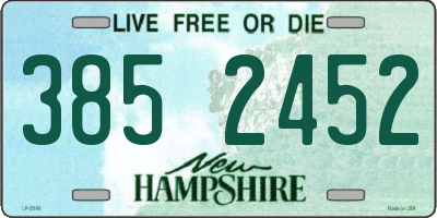 NH license plate 3852452