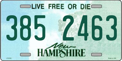 NH license plate 3852463