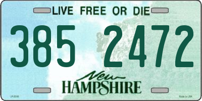 NH license plate 3852472