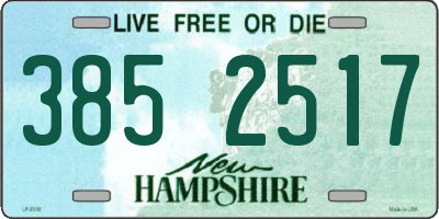 NH license plate 3852517