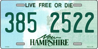NH license plate 3852522
