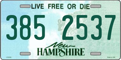 NH license plate 3852537
