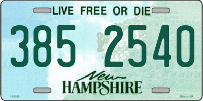 NH license plate 3852540