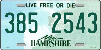NH license plate 3852543