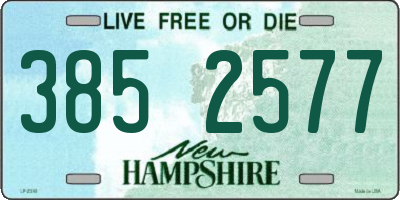 NH license plate 3852577