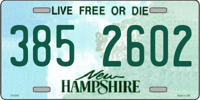 NH license plate 3852602