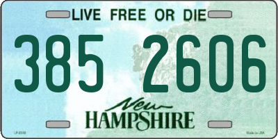 NH license plate 3852606
