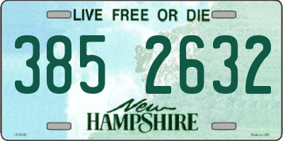 NH license plate 3852632
