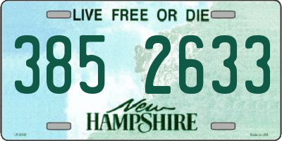 NH license plate 3852633