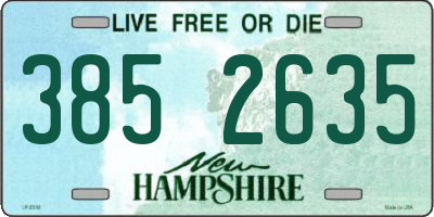 NH license plate 3852635