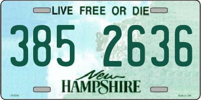 NH license plate 3852636