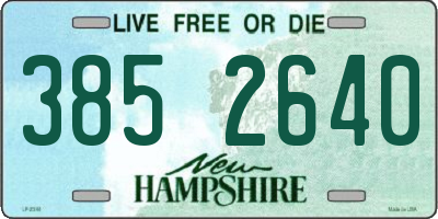 NH license plate 3852640