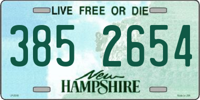 NH license plate 3852654