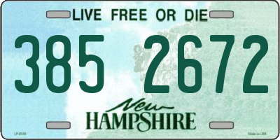 NH license plate 3852672