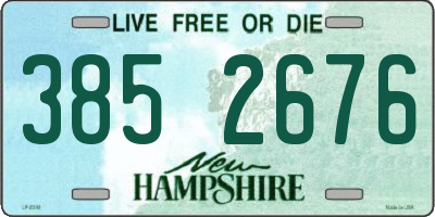 NH license plate 3852676