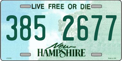 NH license plate 3852677