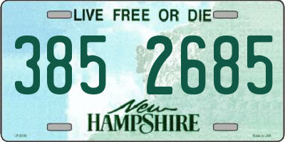 NH license plate 3852685
