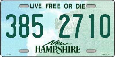 NH license plate 3852710