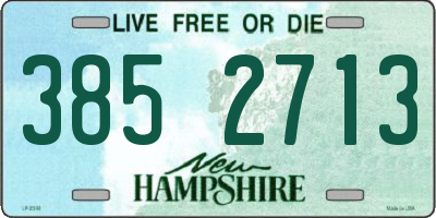 NH license plate 3852713