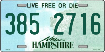 NH license plate 3852716