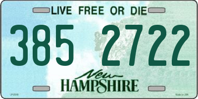 NH license plate 3852722