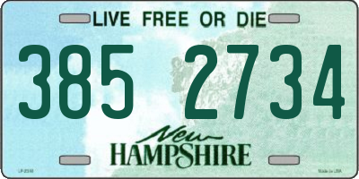 NH license plate 3852734