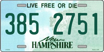 NH license plate 3852751