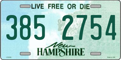 NH license plate 3852754