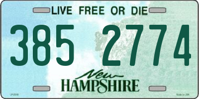 NH license plate 3852774